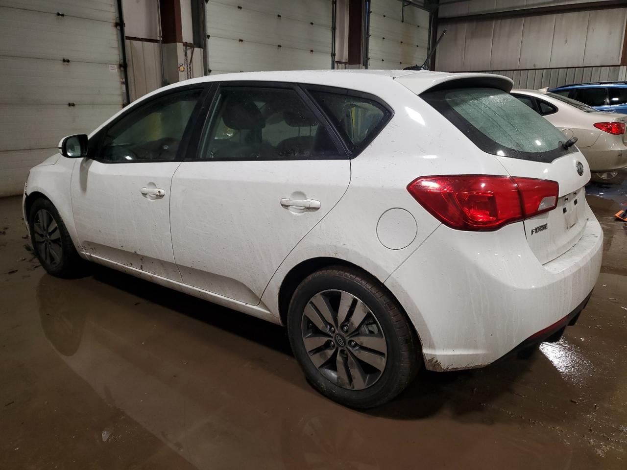 2013 KIA Forte VIN KNAFU5A29D5727977 Copart auction photo, side / front end damage thumbnail 2