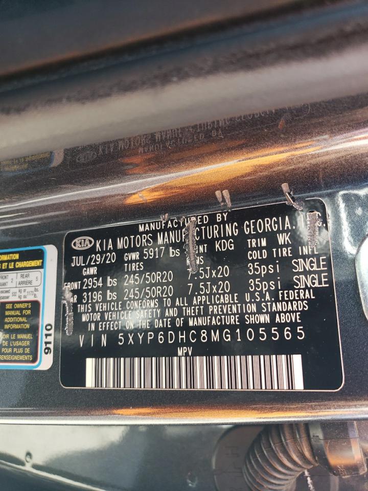 2021 KIA Telluride VIN 5XYP6DHC8MG105565 Copart auction photo, all over damage thumbnail 13