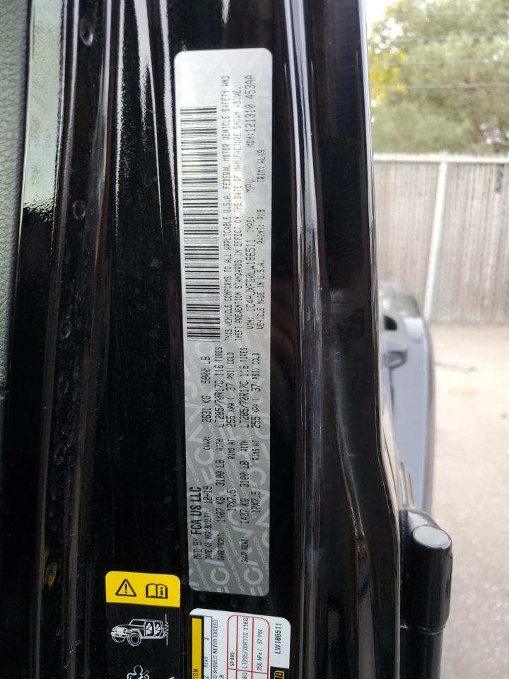 2020 Jeep Wrangler VIN 1C4HJXFG0LW186511 Copart auction photo, front end damage thumbnail 14