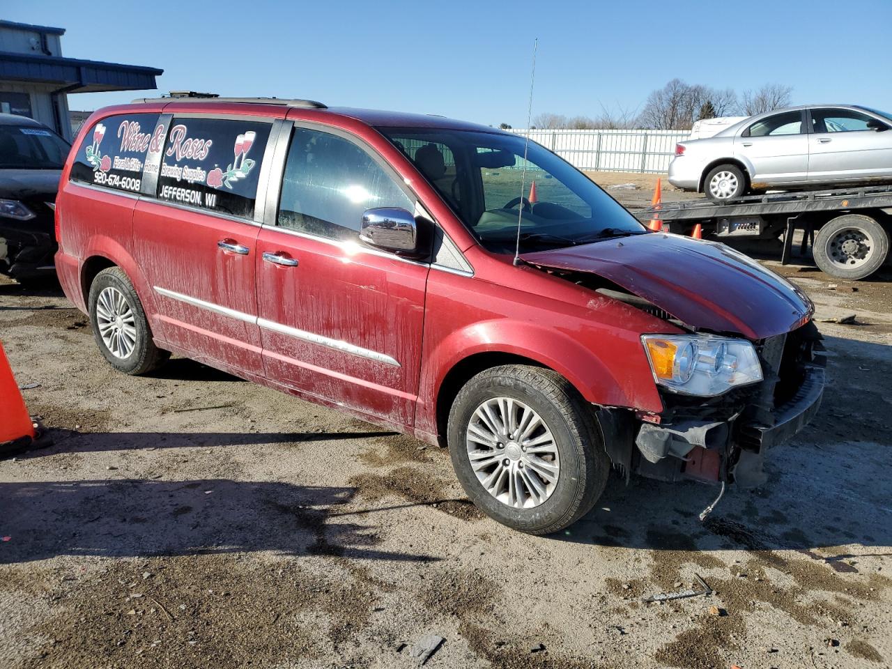 2016 Chrysler Town & Country VIN 2C4RC1CG9GR177465 Copart auction photo, front end damage thumbnail 4