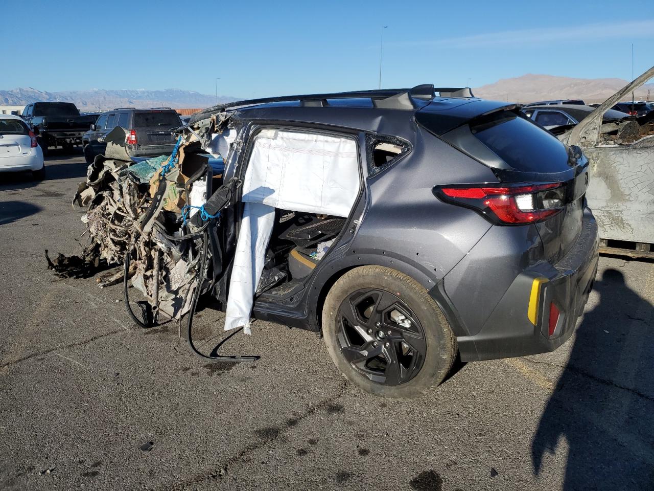 2024 Subaru XV VIN 4S4GUHF69R3834224 Copart auction photo, all over damage thumbnail 2