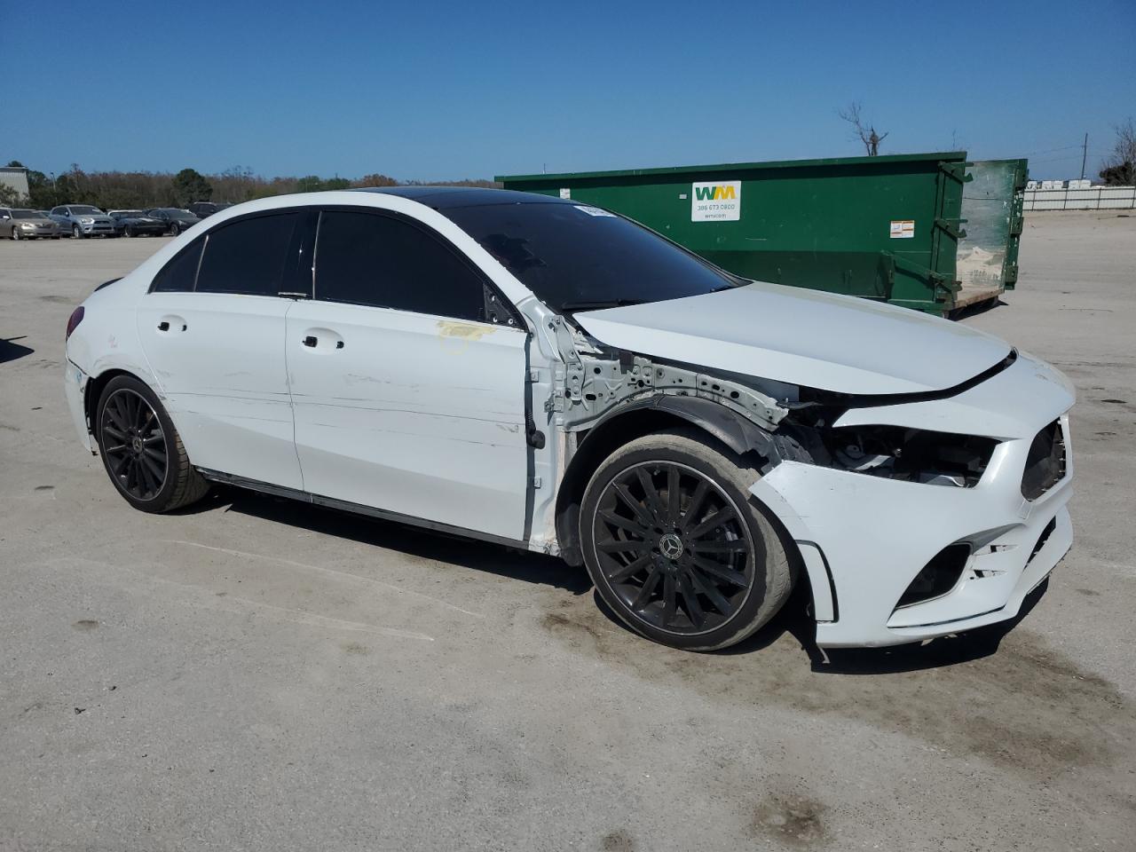 2019 Mercedes-Benz A-klasse VIN WDD3G4EB7KW026966 Copart auction photo, front end / side damage thumbnail 4