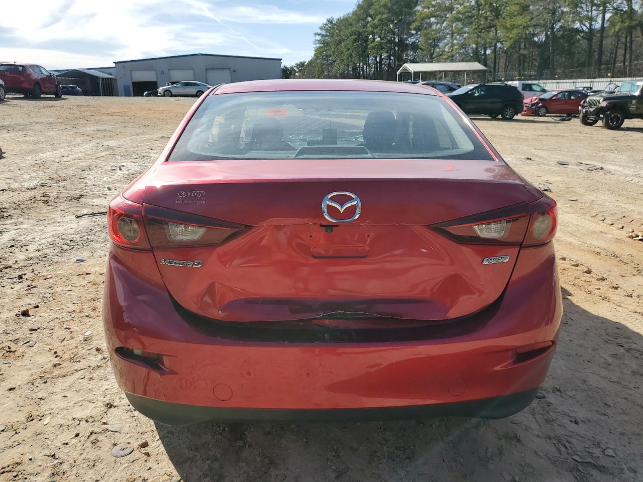 2016 Mazda 3 VIN JM1BM1U70G1300894 Copart auction photo, front end / rear end damage thumbnail 6