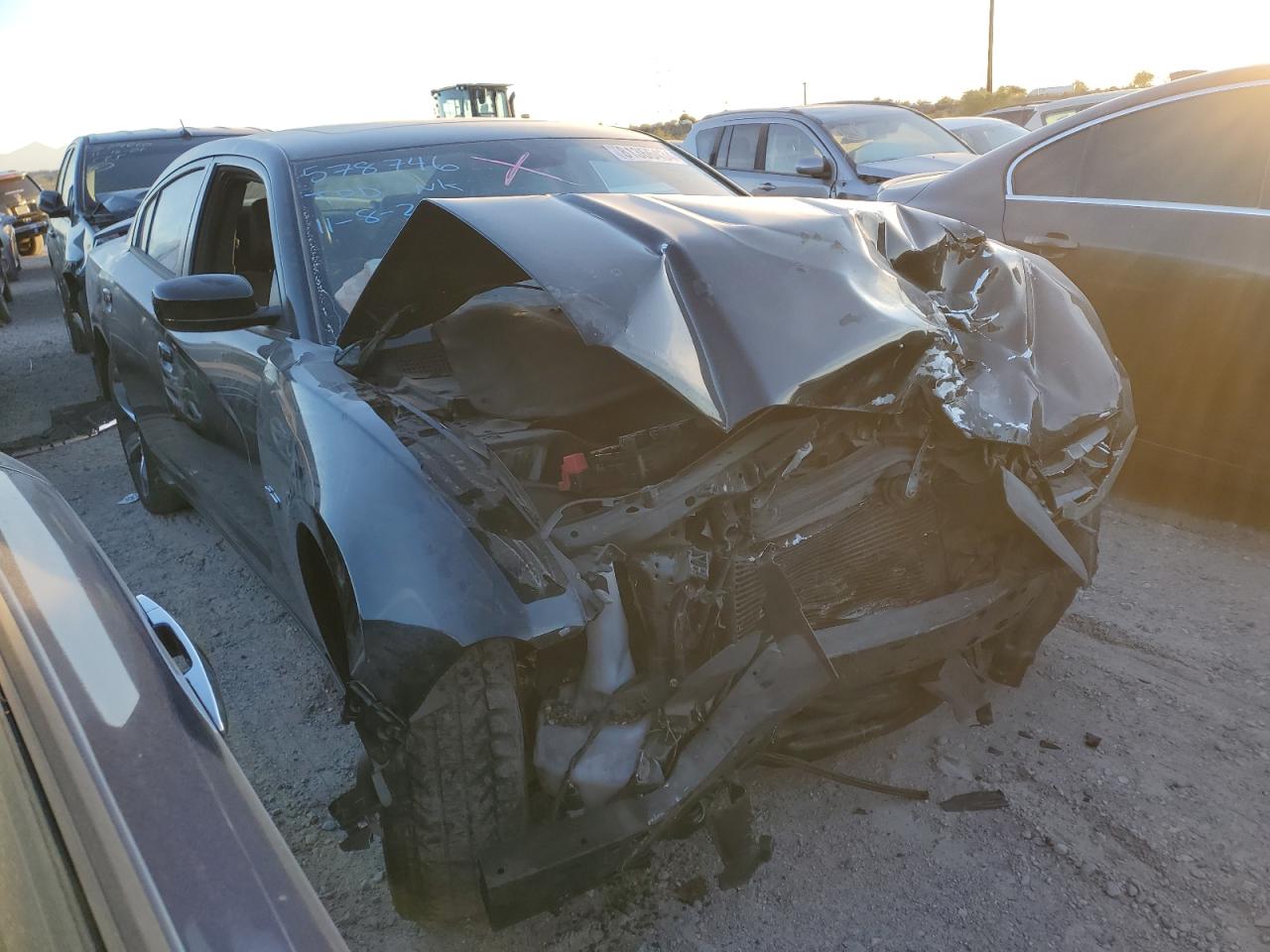 2014 Dodge Charger VIN 2C3CDXHG4EH281156 Copart auction photo, all over / undercarriage damage thumbnail 4