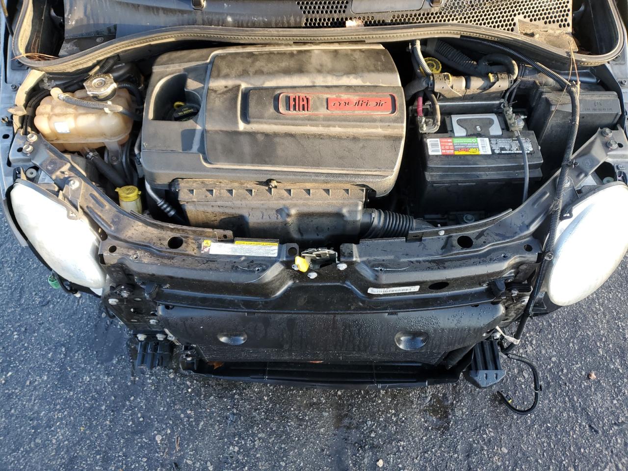 2012 Fiat 500 VIN 3C3CFFCR0CT117579 Copart auction photo, front end damage thumbnail 11