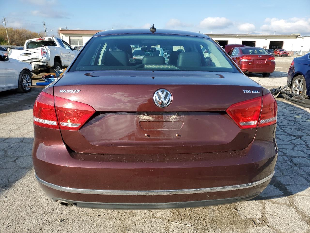 2014 Volkswagen Passat VIN 1VWCN7A31EC043247 Copart auction photo, front end / mechanical damage thumbnail 6