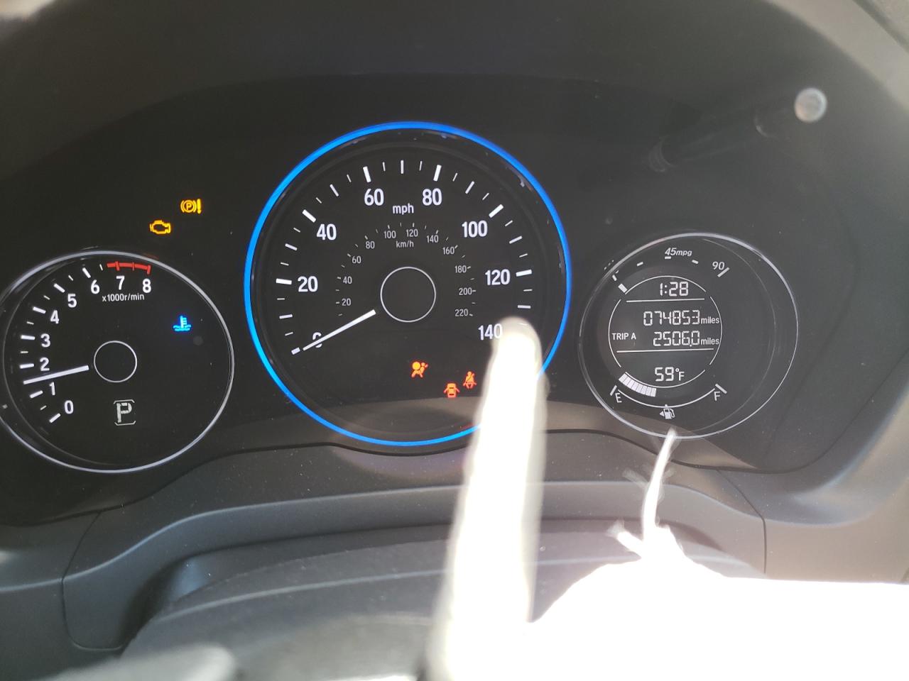2018 Honda HR-V VIN 3CZRU6H57JM701822 Copart auction photo, front end damage thumbnail 9