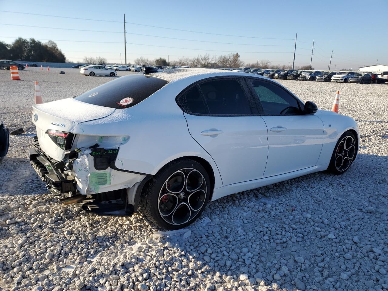 2024 Alfa Romeo Giulia VIN ZARFAMBN3R7677769 Copart auction photo, rear end damage thumbnail 3