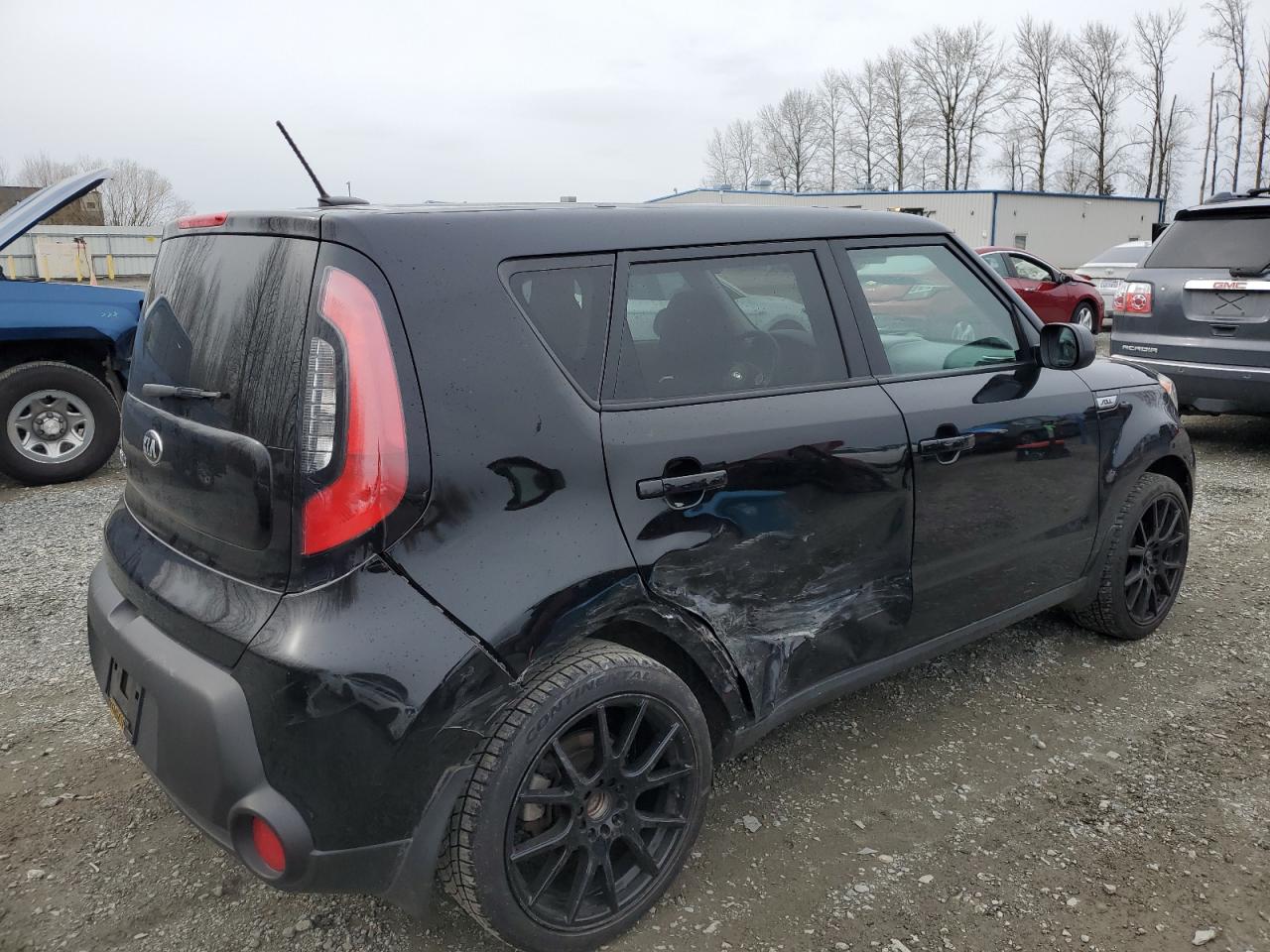 2016 KIA Soul VIN KNDJN2A21G7271605 Copart auction photo, side / rear end damage thumbnail 3
