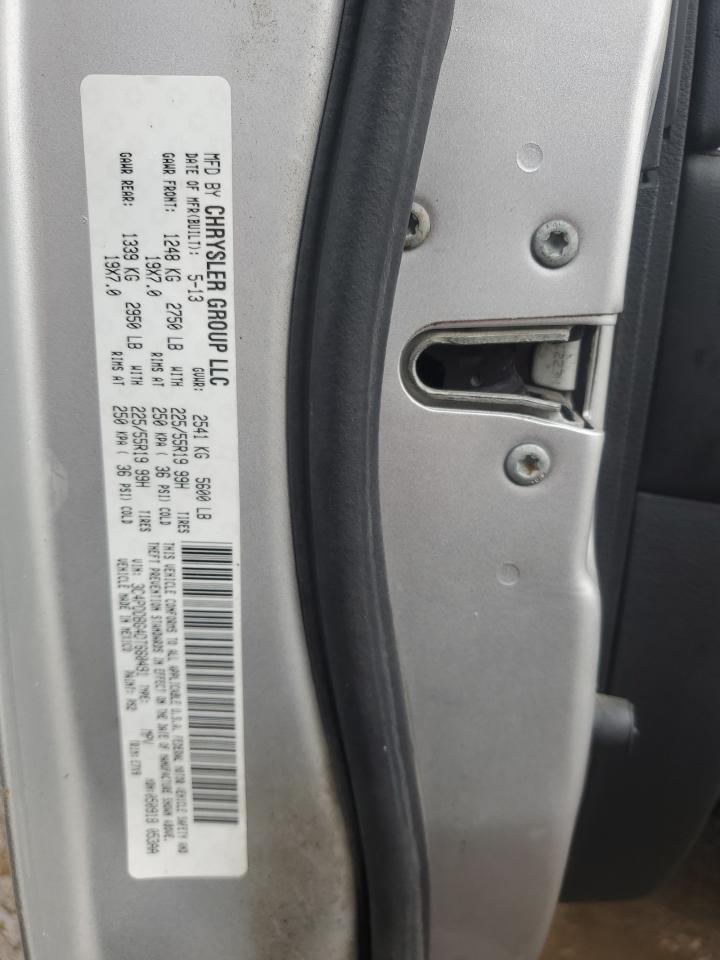 2013 Dodge Journey VIN 3C4PDDBG4DT660491 Copart auction photo, front end damage thumbnail 13