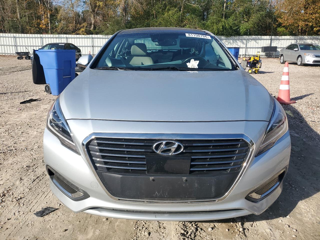 2017 Hyundai Sonata VIN KMHE34L19HA055153 Copart auction photo, side damage thumbnail 5