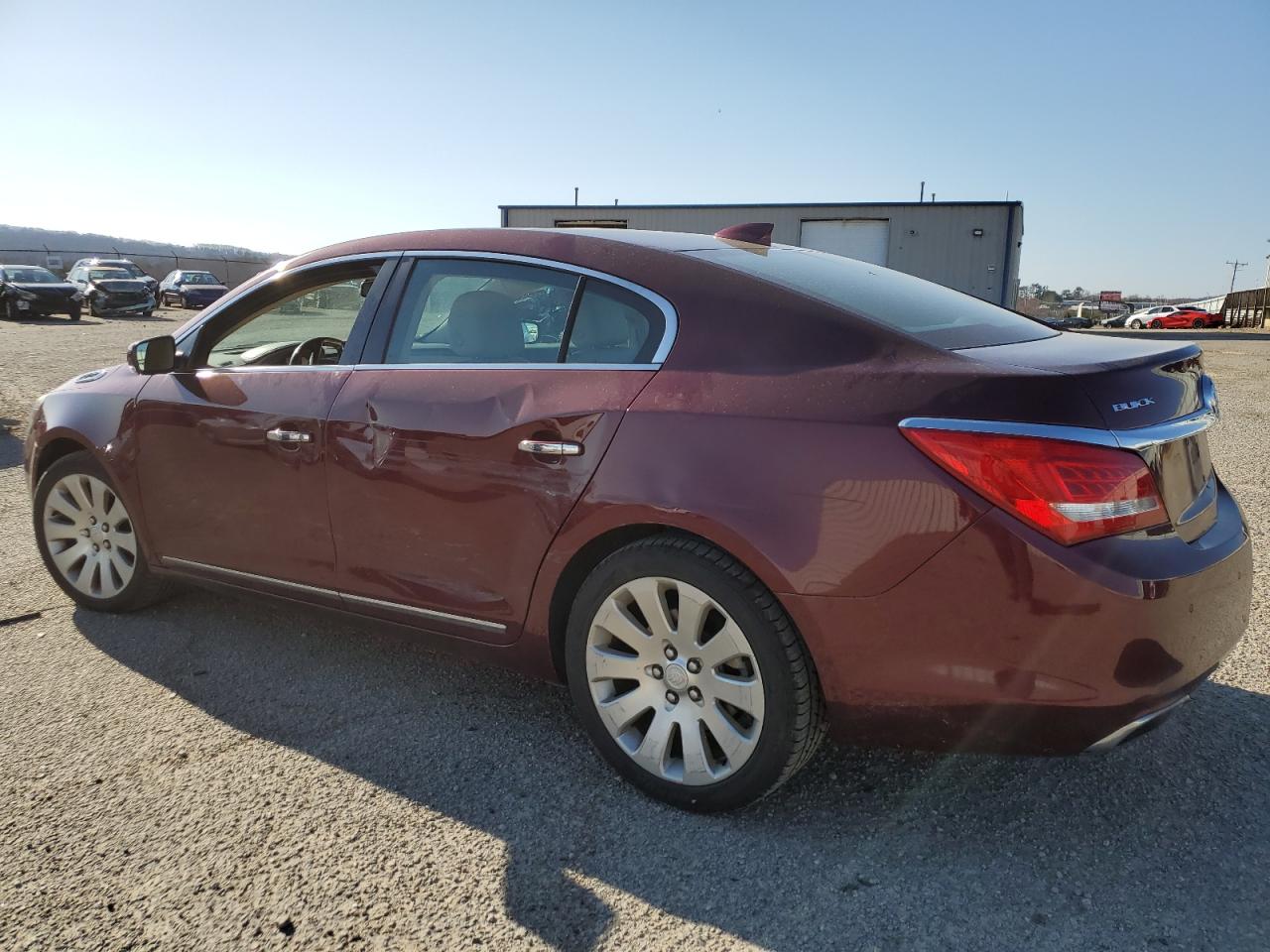 2015 Buick LaCrosse VIN 1G4GC5G37FF332585 Copart auction photo, side / rear end damage thumbnail 2