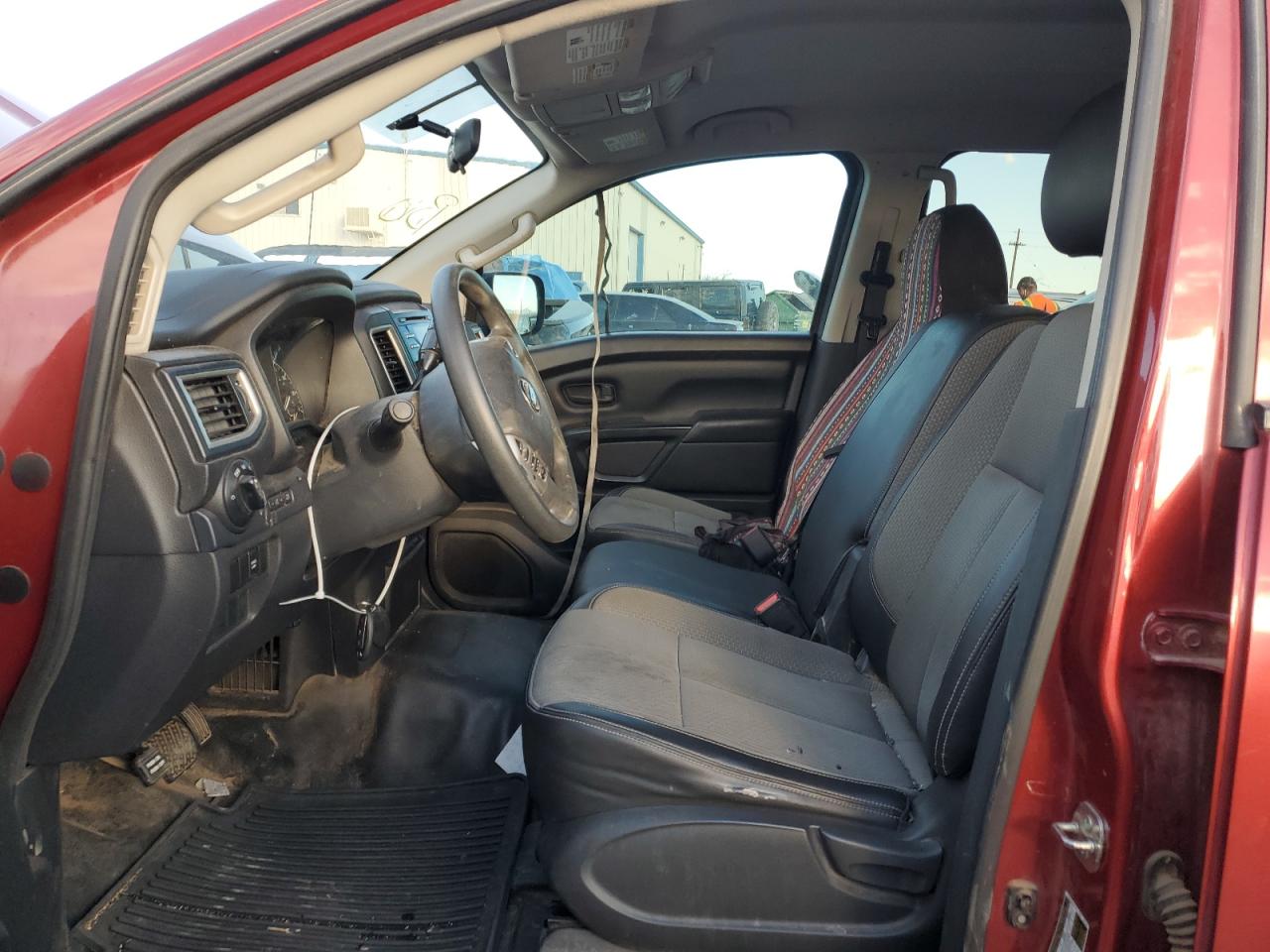 2018 Nissan Titan VIN 1N6AA1EJ9JN507053 Copart auction photo, side damage thumbnail 7