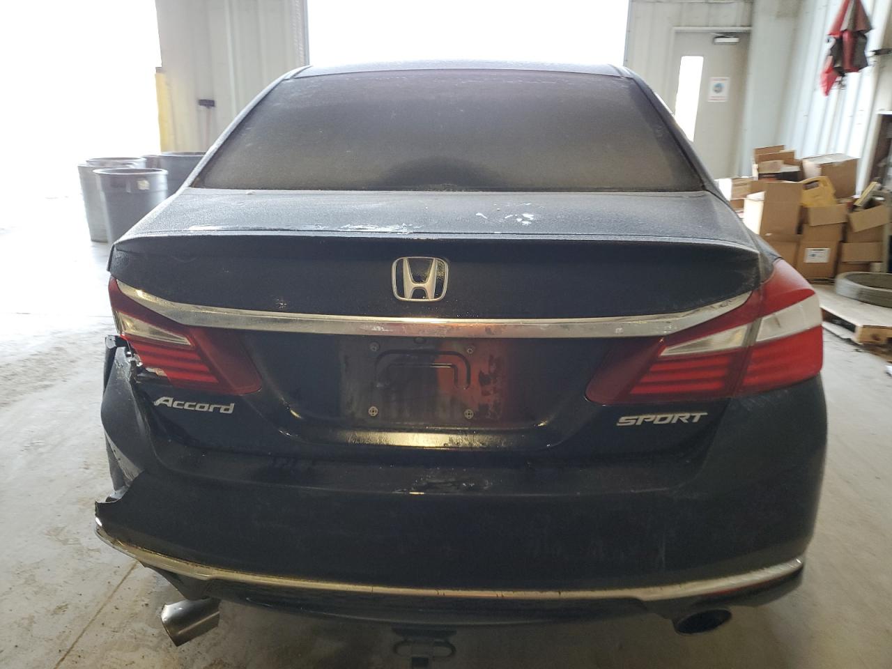 2016 Honda Accord VIN 1HGCR2F51GA198353 Copart auction photo, rear end / undercarriage damage thumbnail 6