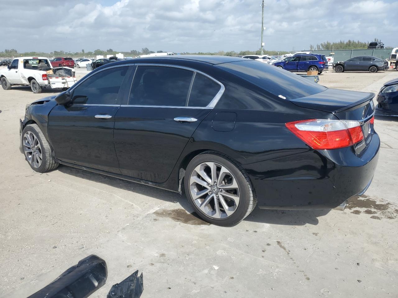 2014 Honda Accord VIN 1HGCR2F59EA092603 Copart auction photo, front end damage thumbnail 2