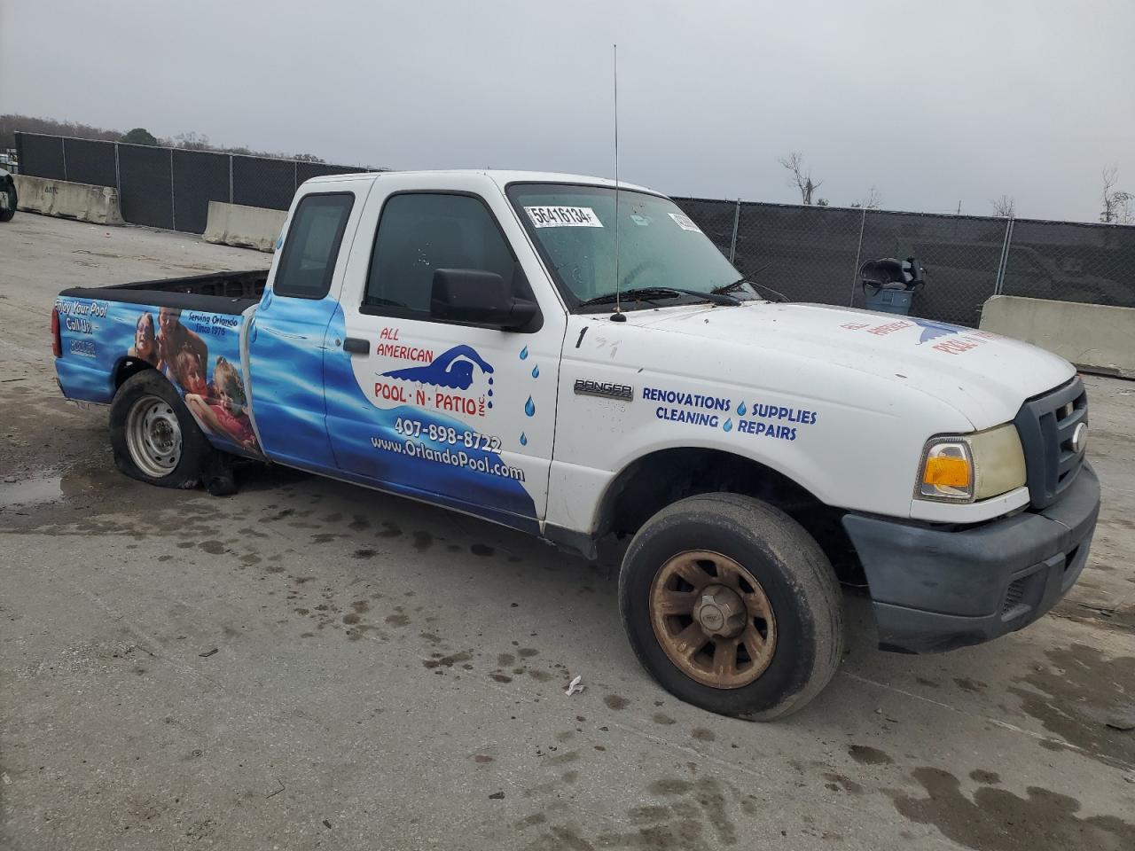 2007 Ford Ranger VIN 1FTYR14D97PA82176 Copart auction photo, rear end / side damage thumbnail 4