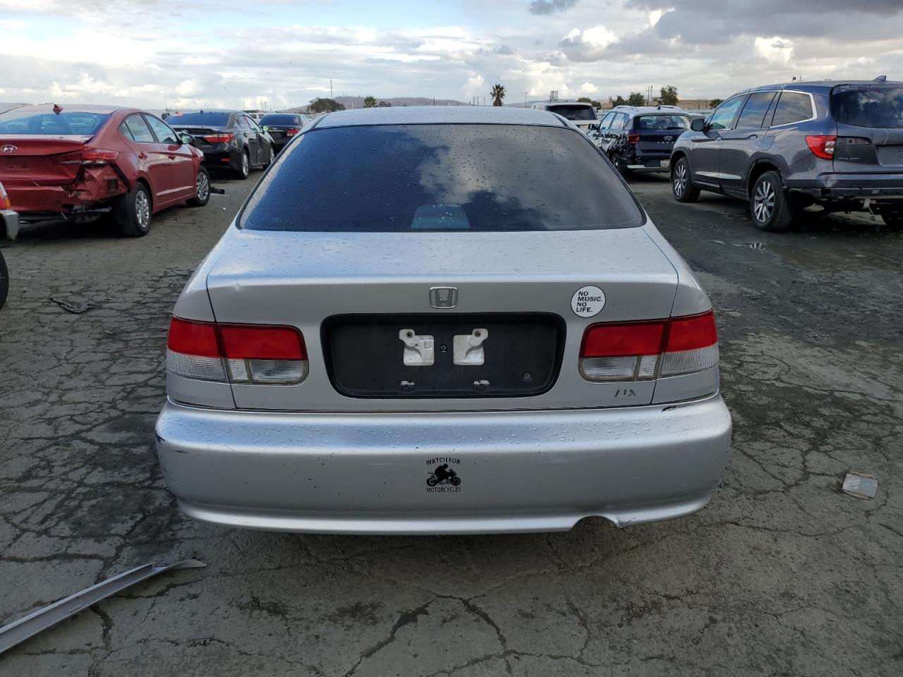 2000 Honda Civic VIN 1HGEJ6226YL055469 Copart auction photo, vandalism / stripped damage thumbnail 6