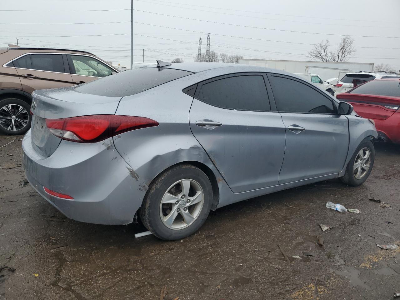 2015 Hyundai Elantra VIN 5NPDH4AE6FH652497 Copart auction photo, front end / rear end damage thumbnail 3