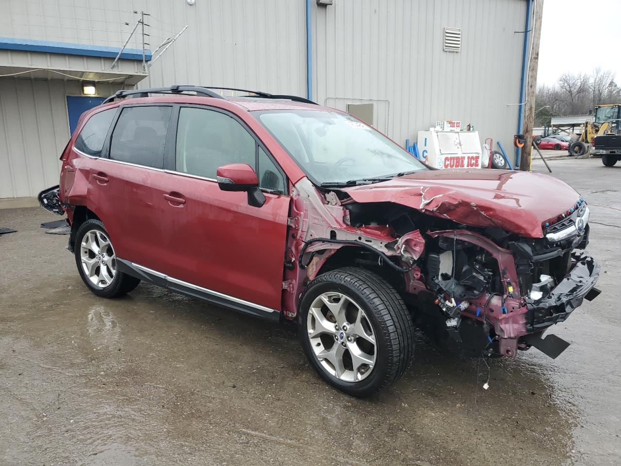 2018 Subaru Forester VIN JF2SJAWC0JH573742 Copart auction photo, all over damage thumbnail 4
