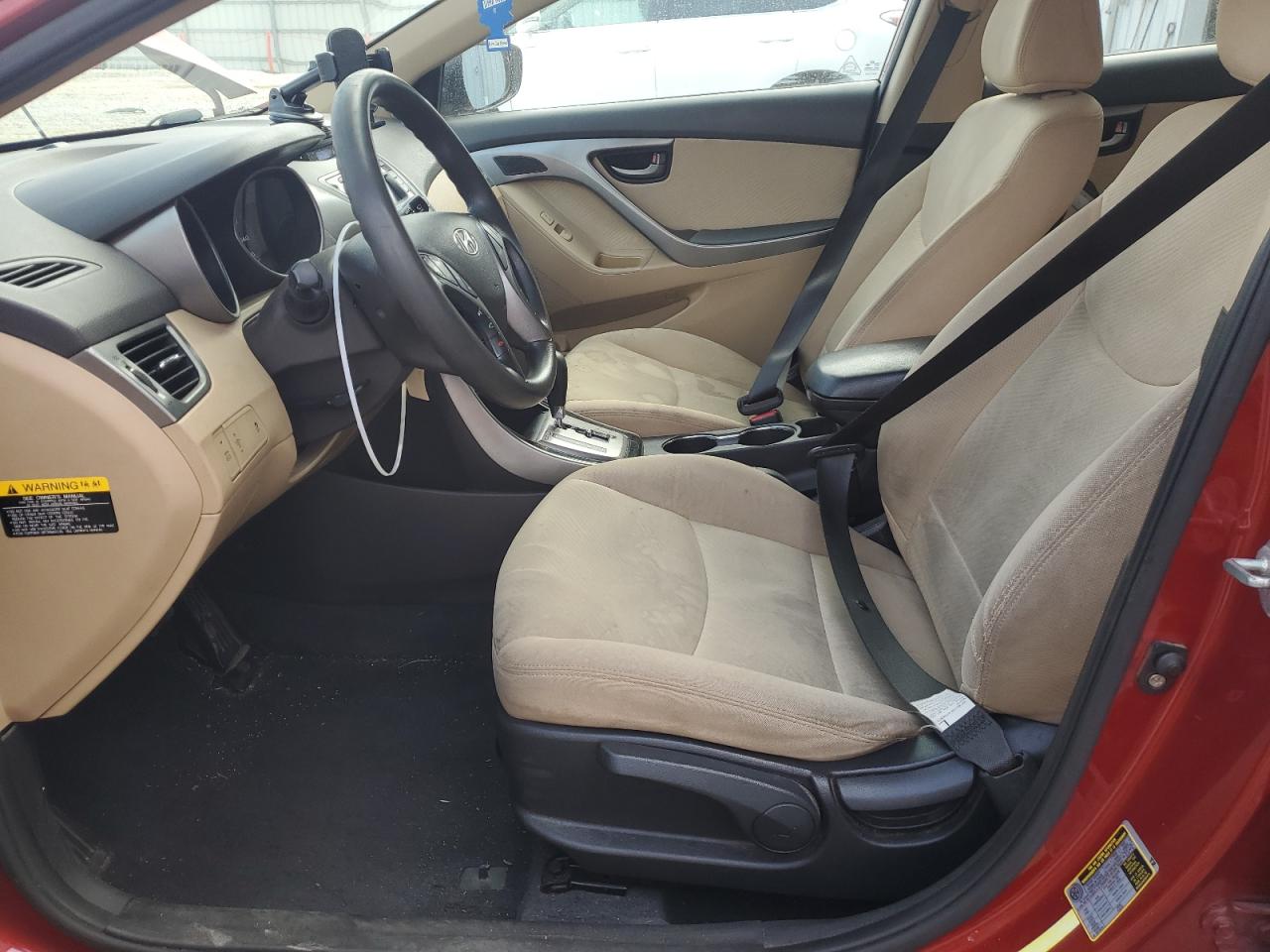 2013 Hyundai Elantra VIN KMHDH4AE2DU865042 Copart auction photo, front end damage thumbnail 7