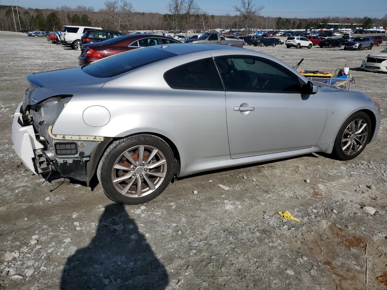 2014 Infiniti Q60 VIN JN1CV6EK7EM112065 Copart auction photo, rear end / side damage thumbnail 3