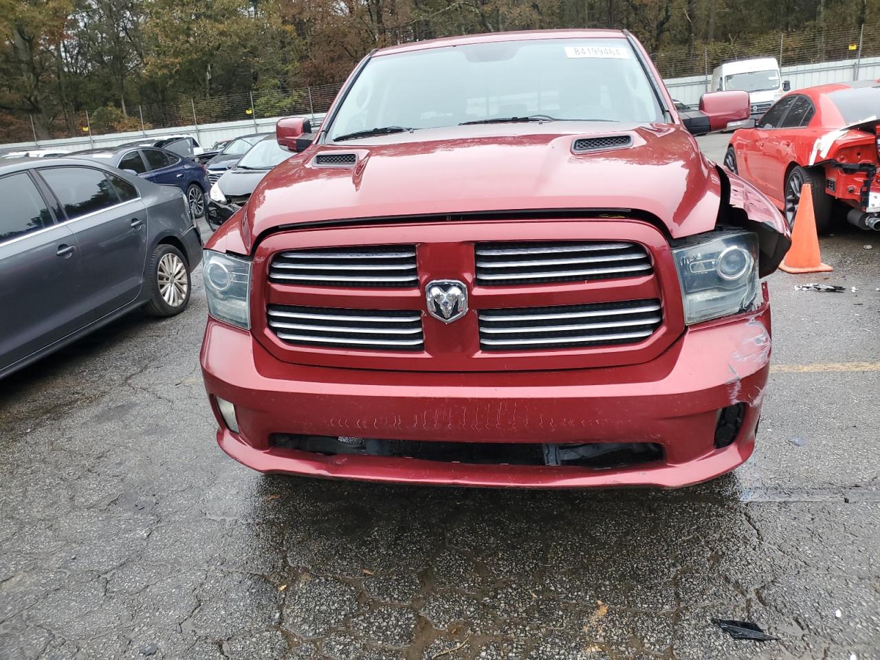 2013 RAM 1500 VIN 1C6RR6MT8DS724427 Copart auction photo, front end damage thumbnail 5