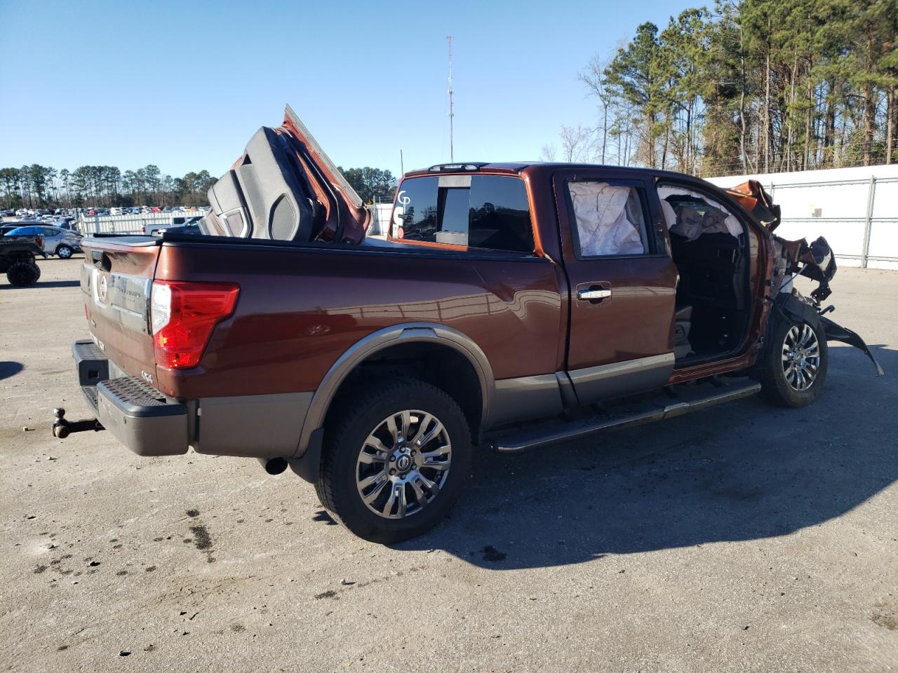 2017 Nissan Titan VIN 1N6BA1F48HN567073 Copart auction photo, all over damage thumbnail 3