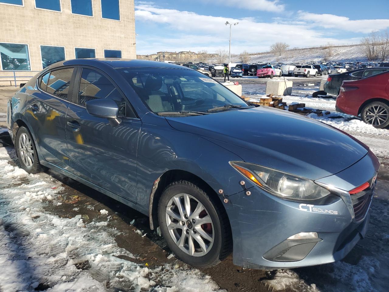 2014 Mazda 3 VIN JM1BM1V75E1149112 Copart auction photo, rear end / front end damage thumbnail 4