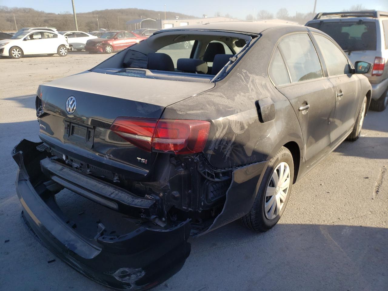 2016 Volkswagen Jetta VIN 3VW267AJ0GM208696 Copart auction photo, rear end / side damage thumbnail 4