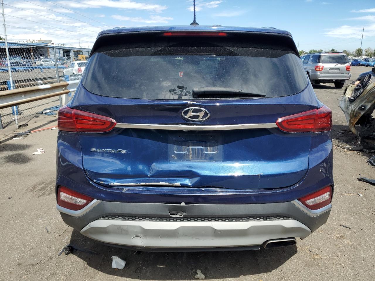 2019 Hyundai Santa Fe VIN 5NMS2CAD0KH117084 Copart auction photo, all over damage thumbnail 6