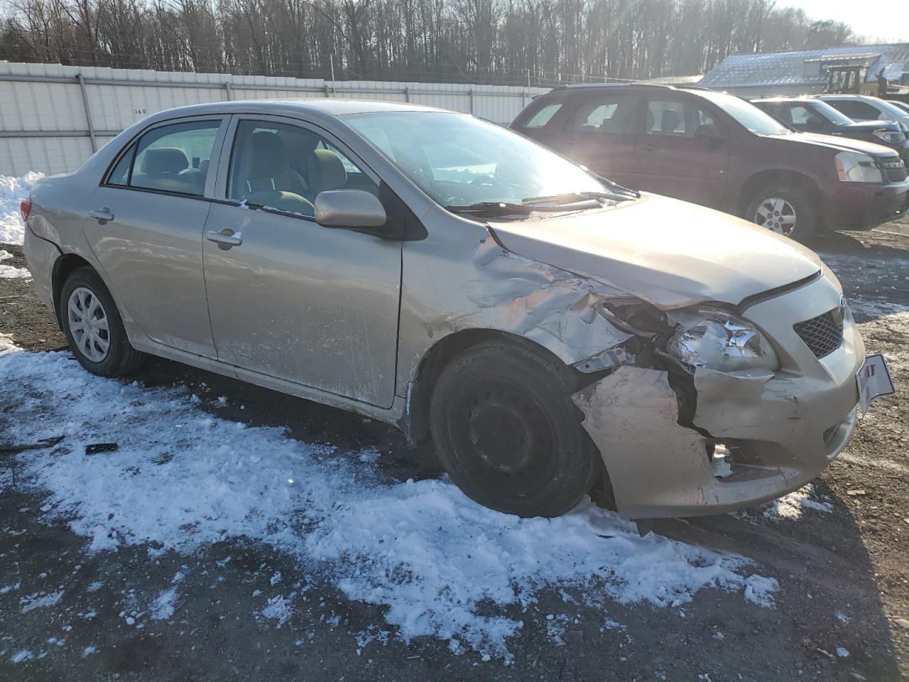 2009 Toyota Corolla VIN 2T1BU40E99C032030 Copart auction photo, side / front end damage thumbnail 4