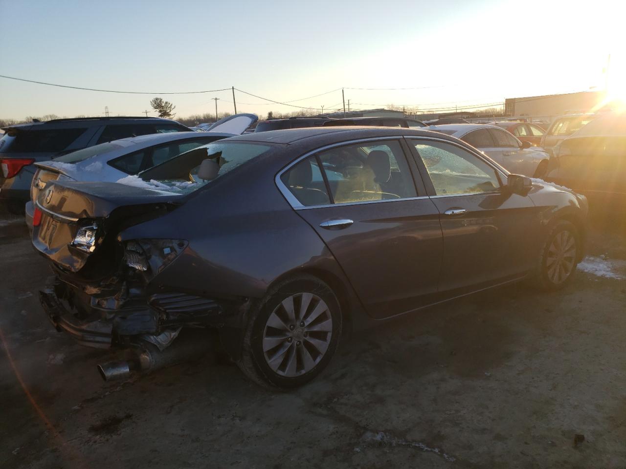 2014 Honda Accord VIN 1HGCR2F7XEA289779 Copart auction photo, rear end damage thumbnail 3