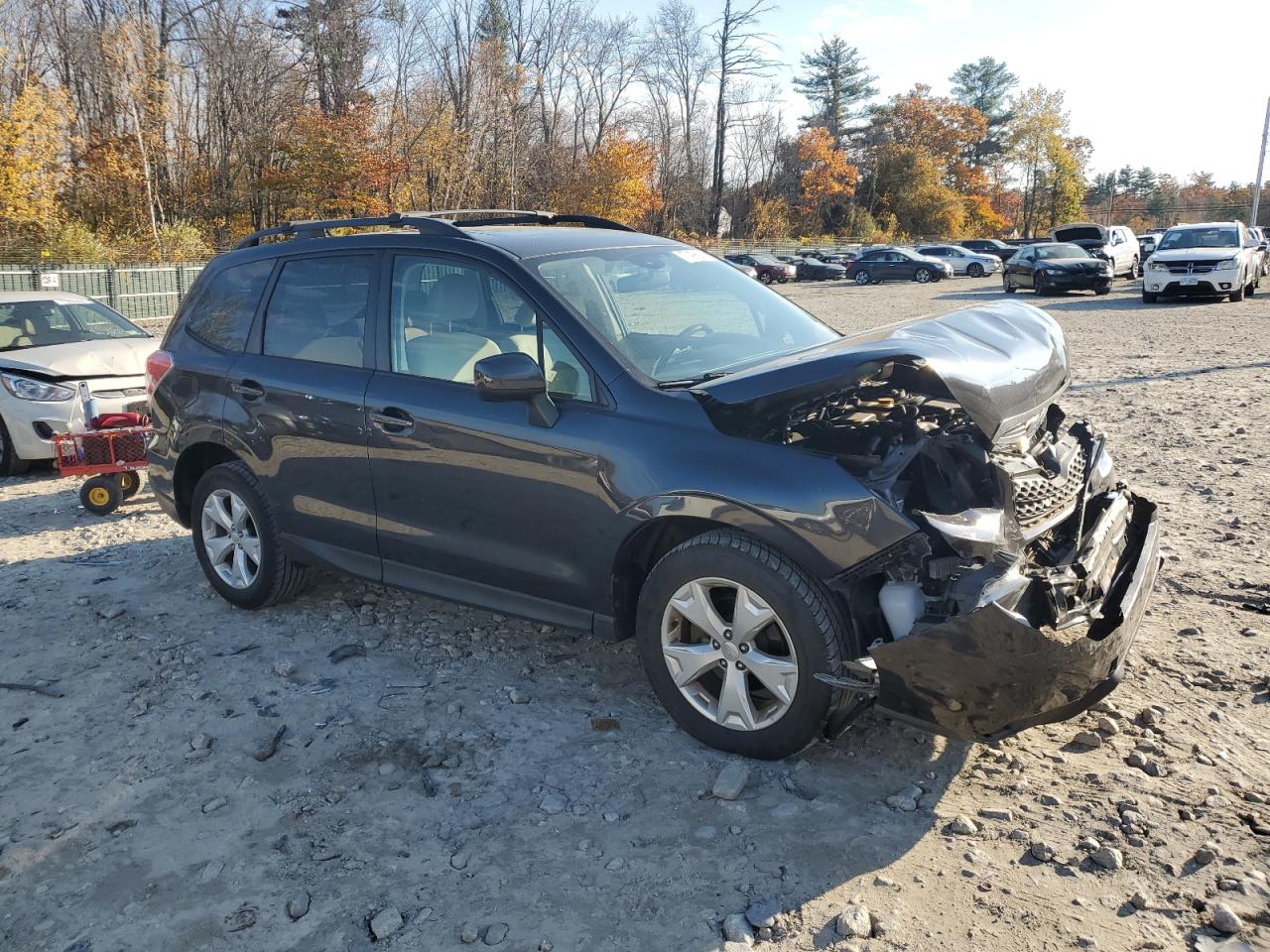 2015 Subaru Forester VIN JF2SJAGC0FH840528 Copart auction photo, front end damage thumbnail 4