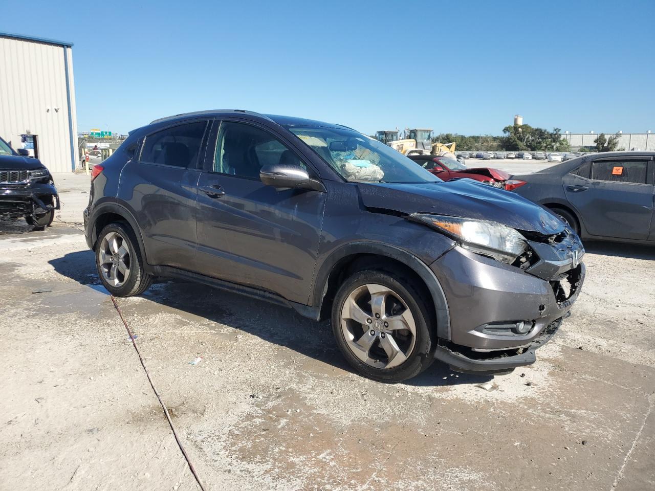 2016 Honda HR-V VIN 3CZRU6H7XGM758204 Copart auction photo, front end damage thumbnail 4
