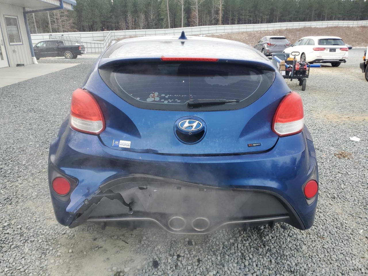 2017 Hyundai Veloster VIN KMHTC6AE8HU308874 Copart auction photo, rear end damage thumbnail 6