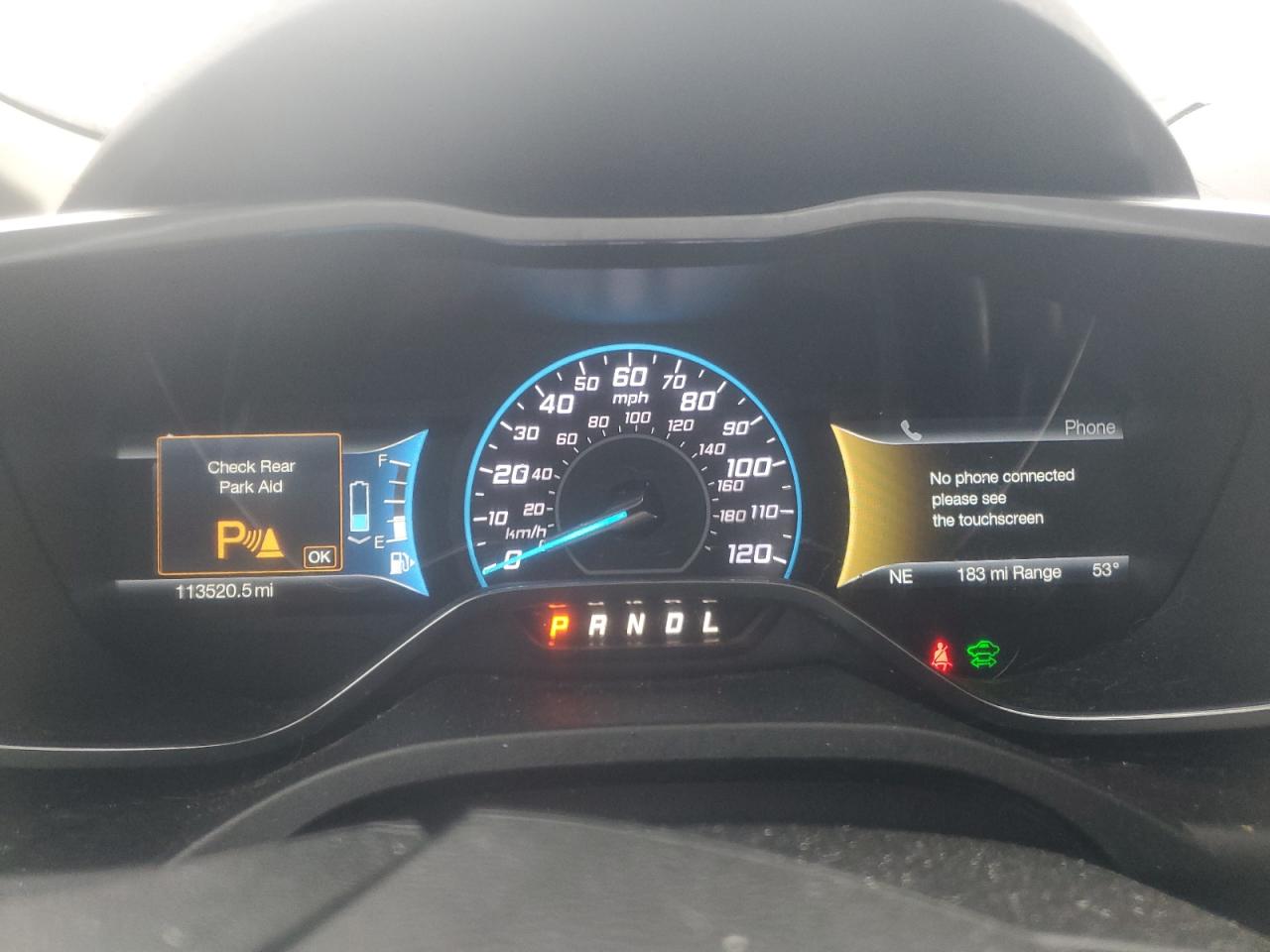 2015 Ford C-MAX VIN 1FADP5CU4FL100804 Copart auction photo, rear end / undercarriage damage thumbnail 9