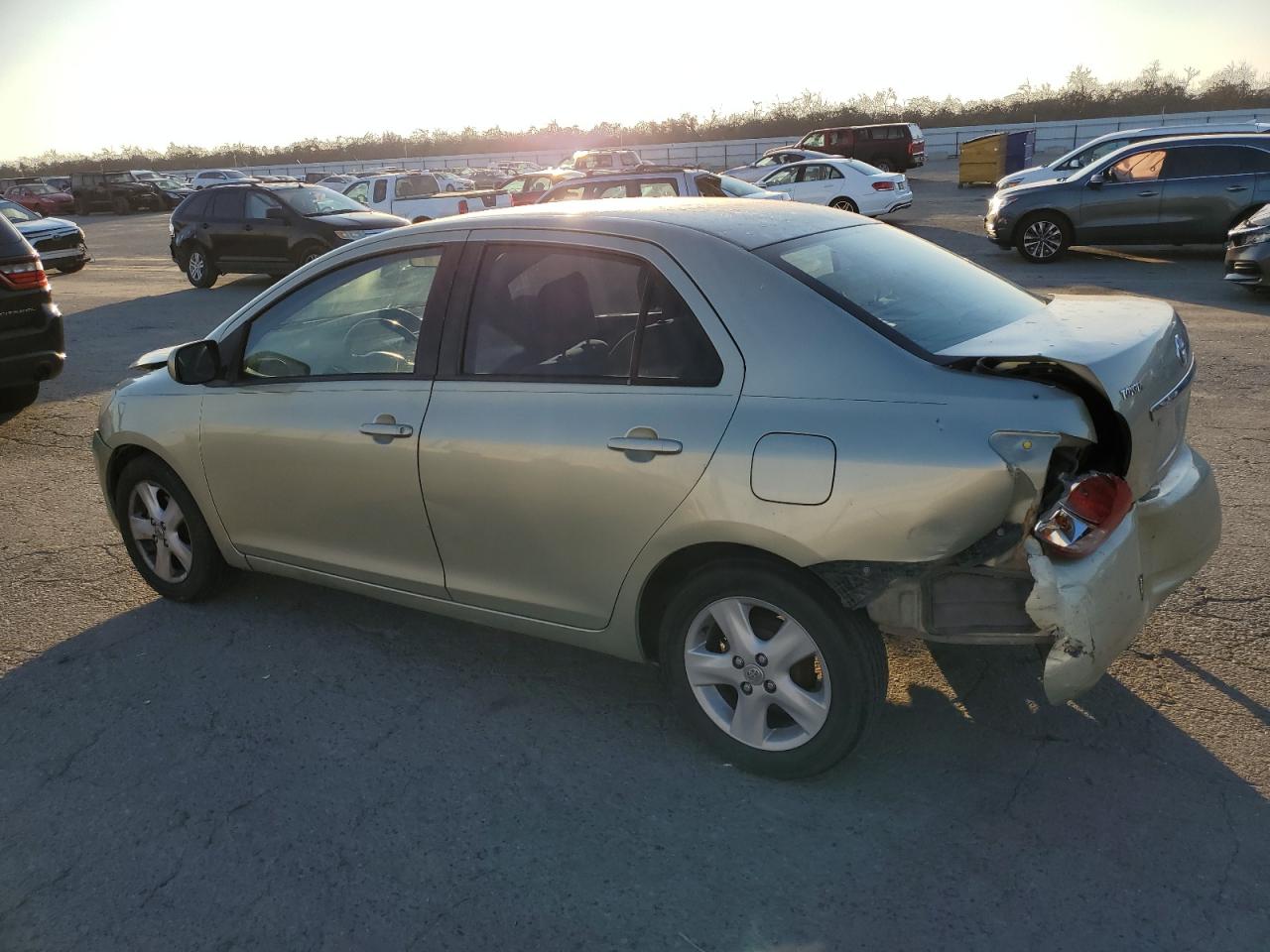 2007 Toyota Yaris VIN JTDBT923671107375 Copart auction photo, rear end / front end damage thumbnail 2