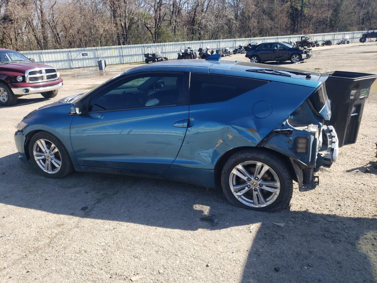 2011 Honda CR-Z VIN JHMZF1D6XBS000071 Copart auction photo, rear end damage thumbnail 2