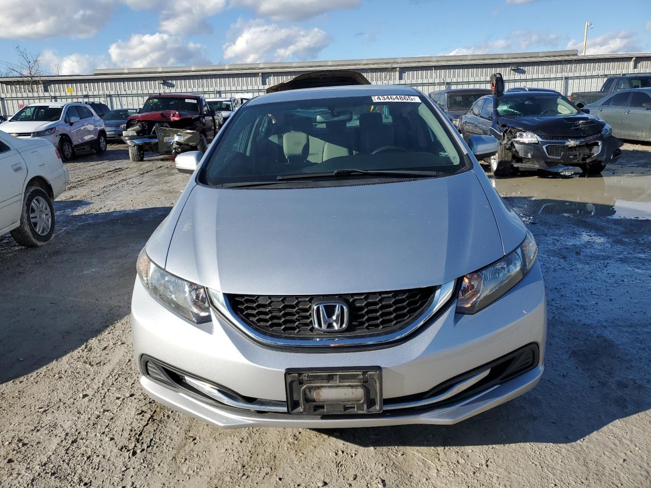 2015 Honda Civic VIN 19XFB2F50FE009560 Copart auction photo, rear end / side damage thumbnail 5