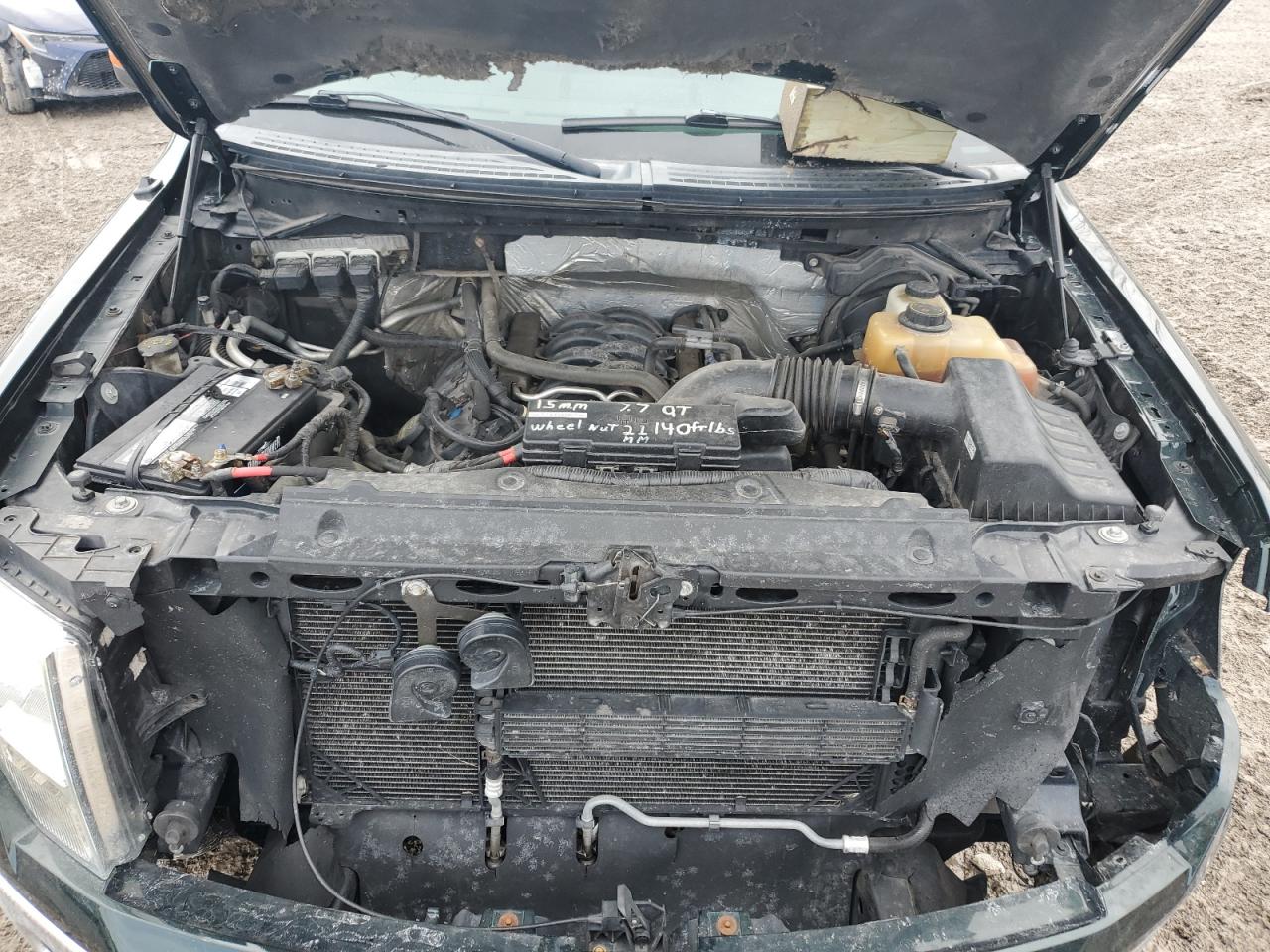 2013 Ford F-150 VIN 1FTFW1EF9DFD16236 Copart auction photo, front end / undercarriage damage thumbnail 11