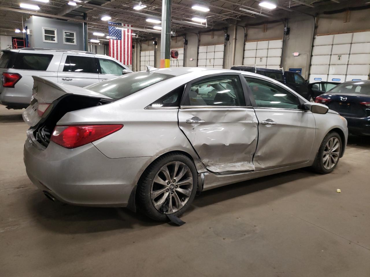 2013 Hyundai Sonata VIN 5NPEC4AC5DH729309 Copart auction photo, side / rear end damage thumbnail 3