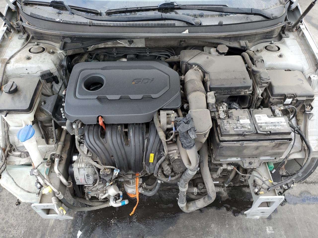 2016 Hyundai Sonata VIN 5NPE34AF1GH395195 Copart auction photo, front end / side damage thumbnail 11