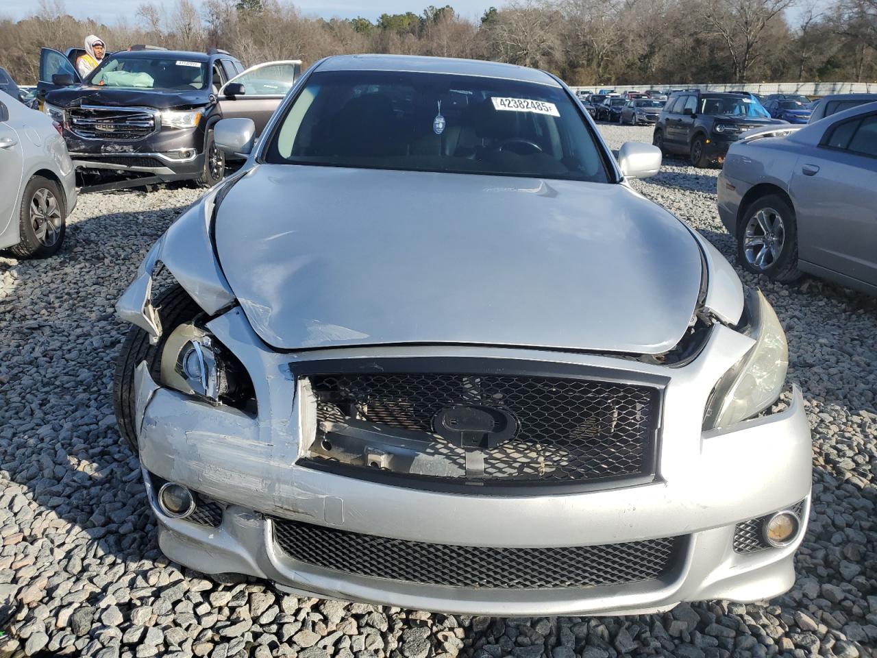 2011 Infiniti M VIN JN1BY1AP2BM324388 Copart auction photo, front end damage thumbnail 5