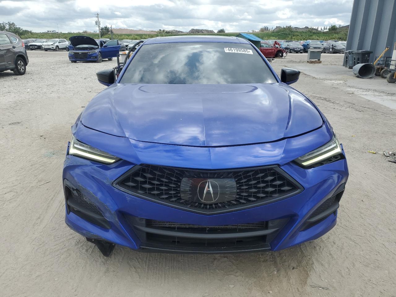 2021 Acura TLX VIN 19UUB5F56MA004051 Copart auction photo, front end / rear end damage thumbnail 5