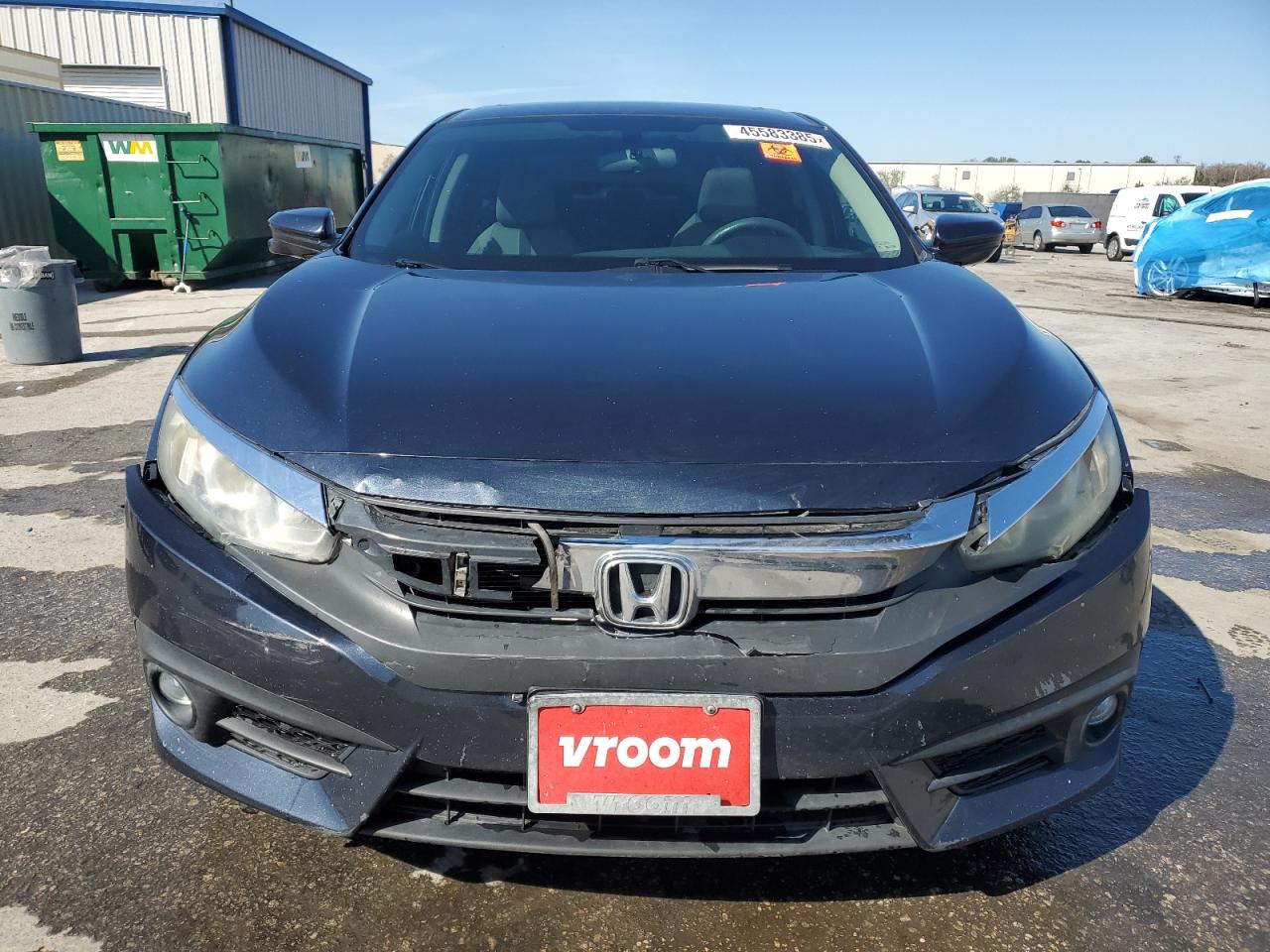 2016 Honda Civic VIN 19XFC1F36GE220169 Copart auction photo, rear end / front end damage thumbnail 5