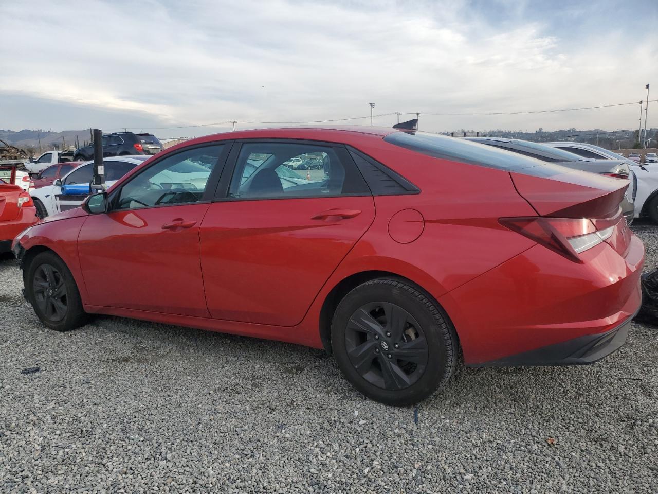 2021 Hyundai Elantra VIN 5NPLM4AG3MH034348 Copart auction photo, front end / side damage thumbnail 2