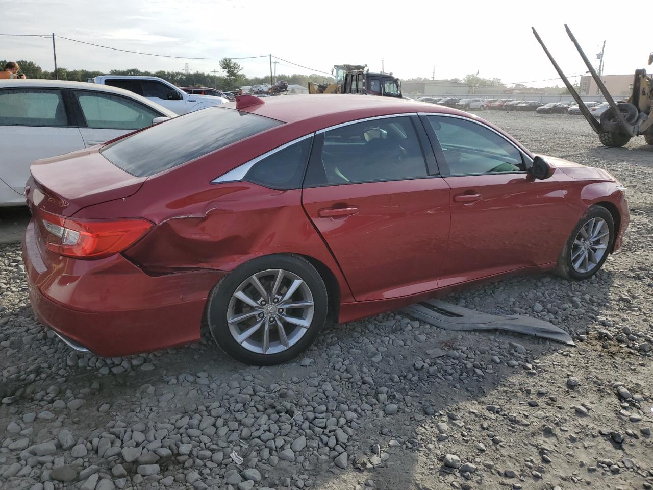 2021 Honda Accord VIN 1HGCV1F16MA001210 Copart auction photo, side / undercarriage damage thumbnail 3