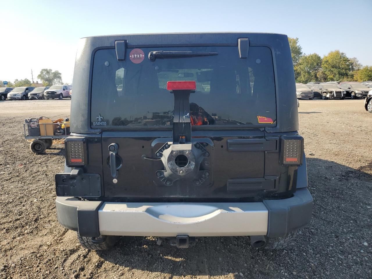 2011 Jeep Wrangler VIN 1J4BA5H10BL634002 Copart auction photo, front end / top/roof damage thumbnail 6
