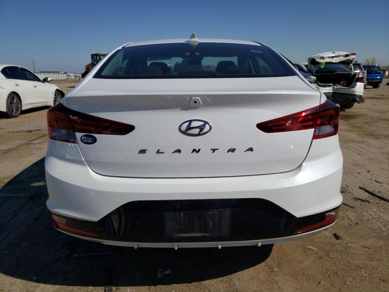 2020 Hyundai Elantra VIN 5NPD84LF9LH595777 Copart auction photo, side / front end damage thumbnail 6