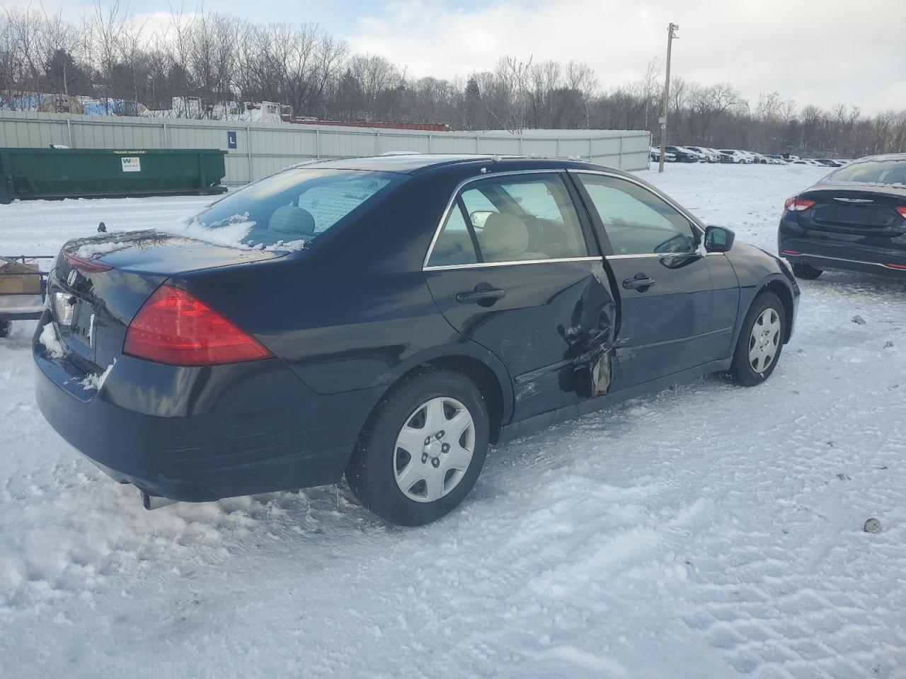 2007 Honda Accord VIN 1HGCM56467A148295 Copart auction photo, side damage thumbnail 3